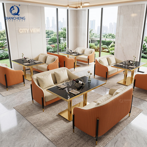 Canapé de réception pour hall d'hôtel, mobilier de bureau pour zone de détente professionnelle, ensemble table et chaises pour <span class=keywords><strong>restaurant</strong></span>, café, pâtisserie, boutique de cuisine, et stand de thé - Product Image 1