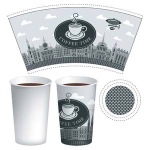 Aplicación Yibin <span class=keywords><strong>Enso</strong></span> ventilador de vaso de papel revestido de un solo lado para agua, jugo, café, té para envolver, uso en bebidas energéticas, industrias químicas - Product Image 1