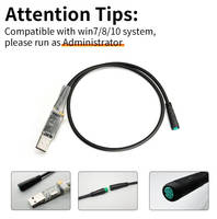 Para BAFANG E-Bike Cable de programación USB que conecta la computadora a BBS01/BBS02/BBSHD Corriente CC del motor medio para los parámetros del motor