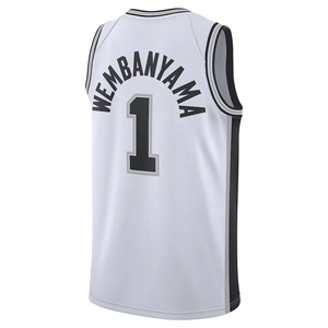 Nuove Maglie da Basket 2025 di Alta Qualità con Ricamo, Numero 1 Victor Wembanyama, per Uomo - Product Image 5