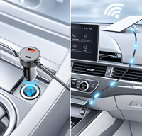 Pengisi Daya Mobil Starlink Mini 3-in-1 10FT 12V-24V Adaptor Pemantik Rokok dengan Layar Digital, USB-C, USB-A & Kabel DC Tahan Air