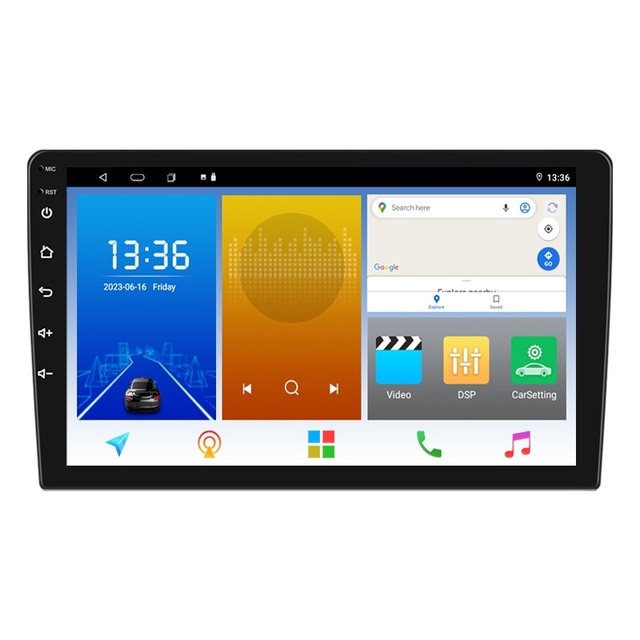 Universal 10.1 Inch IPS Screen 8 Core Head Unit Android GPS Amplifier Carplay Android Auto Car DVD Player Car Stereo Radio