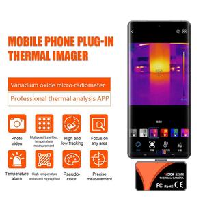 Caméra thermique pour smartphone VICTOR 328M, -20 ℃ ~550 ℃ Résolution 96×96, application d'analyse de la température prise en charge - Product Image 3