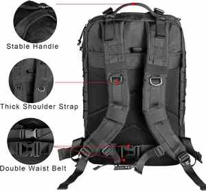 Mochila Táctica Deportiva Oxford de Fábrica - Mochila de Asalto Grande de 3 Días con Sistema Molle 40L - Product Image 5