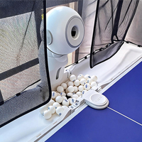 Machine de tennis de table intelligente en gros, robot de ping-pong avec contrôle par application, lanceur de balles automatique pour entraînement à domicile et sur le terrain
