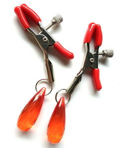 Venta al por mayor Abrazaderas de acero inoxidable Ajustable Juguete sexual para adultos Pezón colorido con <span class=keywords><strong>cadena</strong></span> de metal - Product Image 5