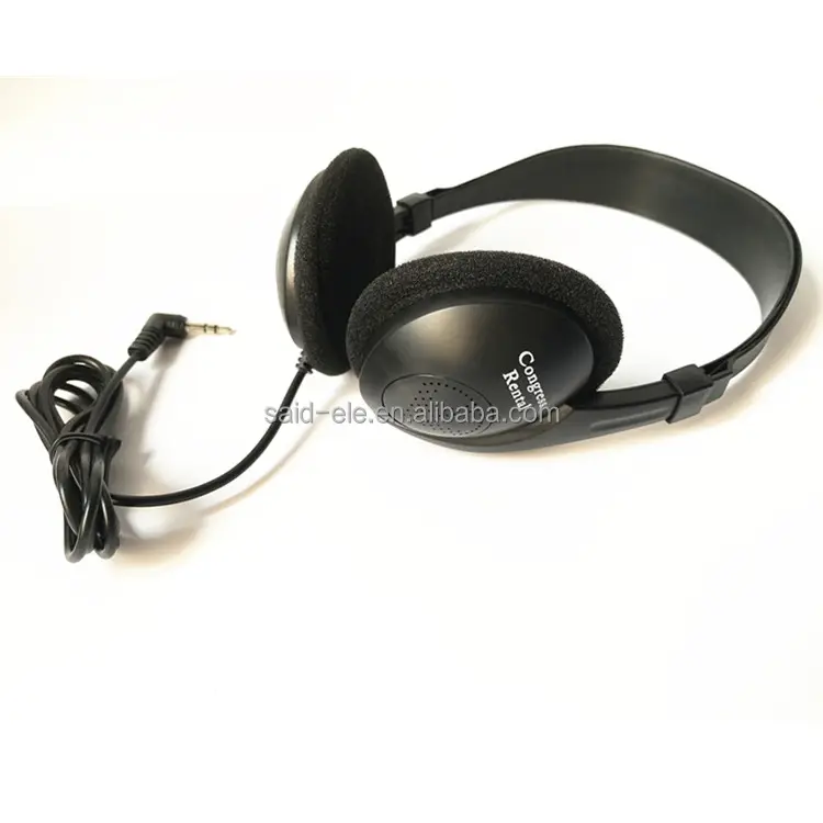 Call center telephone headphone Congress rental headset light weight style low cost earphone