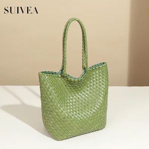 Bolso tejido hecho a mano para mujer, con textura Simple 2025 nuevo estilo, bolso de un solo hombro para axila, sacos informales para mujer - Product Image 3