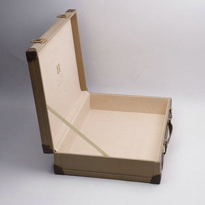 <span class=keywords><strong>Handmade</strong></span> retro cổ điển PU da Vali cổ điển phong Cách Cũ bánh trung thu hộp quà tặng với dập nổi in ấn hấp thân cây hành lý - Product Image 5