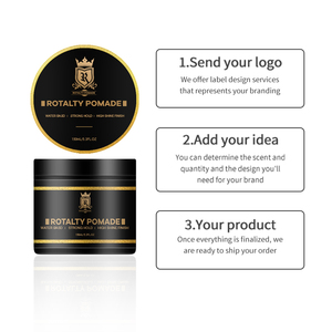 Pommade pour cheveux, cire d'abeille naturelle à base d'eau, pour hommes, étiquette privée, finition brillante, produit de coiffure, vente en gros, Logo Oem, offre spéciale - Product Image 6