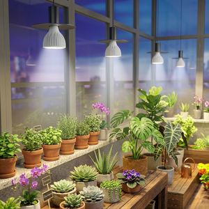 Ampoule LED COB E27 à spectre complet 20W, lumière végétative type soleil pour plantes d'intérieur, serres et culture de semis - Product Image 4