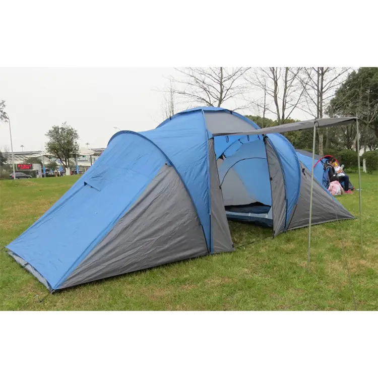 Protection Uv 40 + Tentes Camping En Plein Air Grande Famille Imperméable 6 Personne Tente De Camping