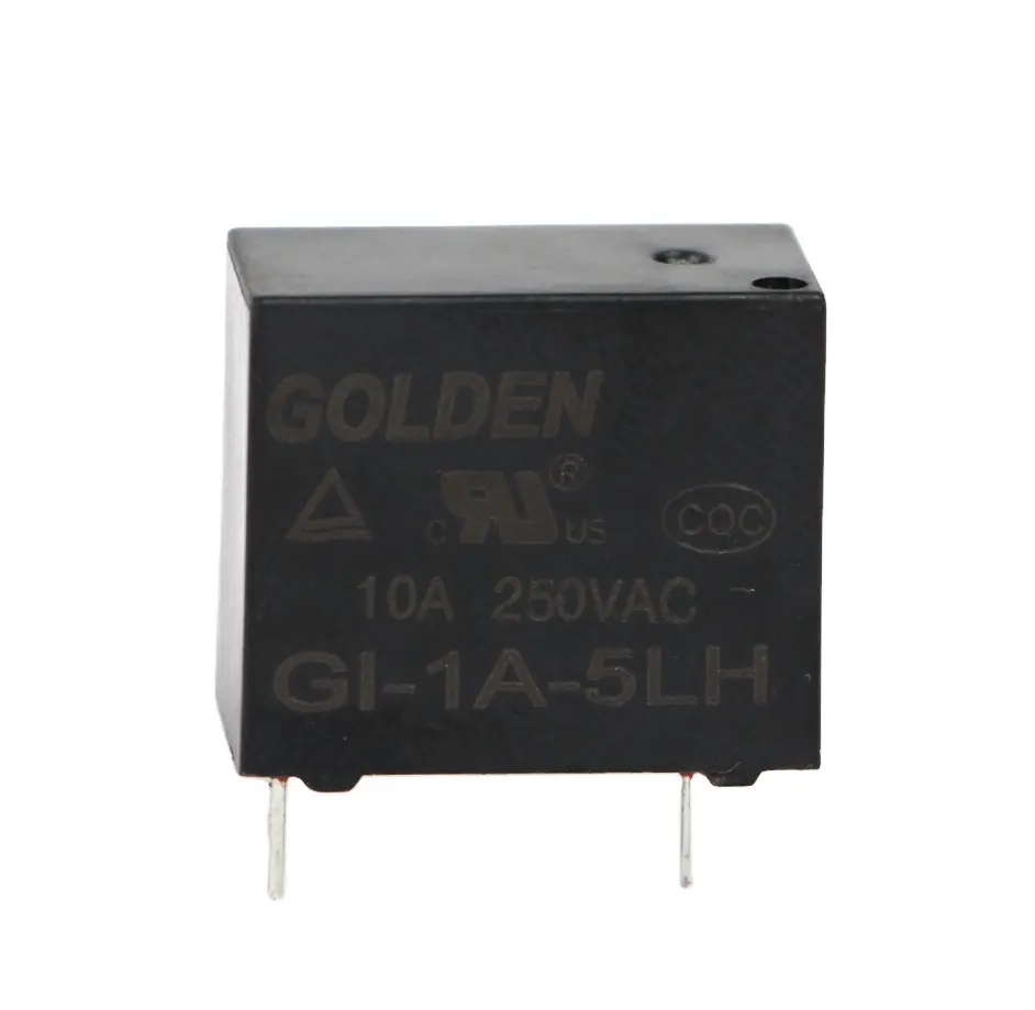 Oro de GI-1A-5LH 10a 5VDC SPNO mini relé de potencia electromagnetive 5 pines 0,2 W 0,45 W Cruz T77 y 32F