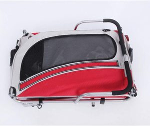 Grande poussette pour animaux de compagnie pour 1 grand ou plusieurs chiens moyens avec suspension de pneu remplie d'air - Product Image 4