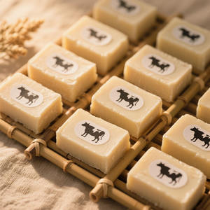 Barres de savon artisanales non parfumées de suif de boeuf hydratant bio coréen cosmétique anti-âge - Product Image 2