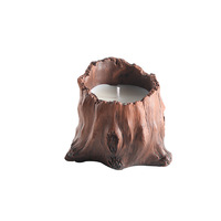 Bougie aromatique artisanale YUNJIN en cire de soja, en forme d'alien, dans un pot en pierre, style moderne, longue durée, écologique, naturelle