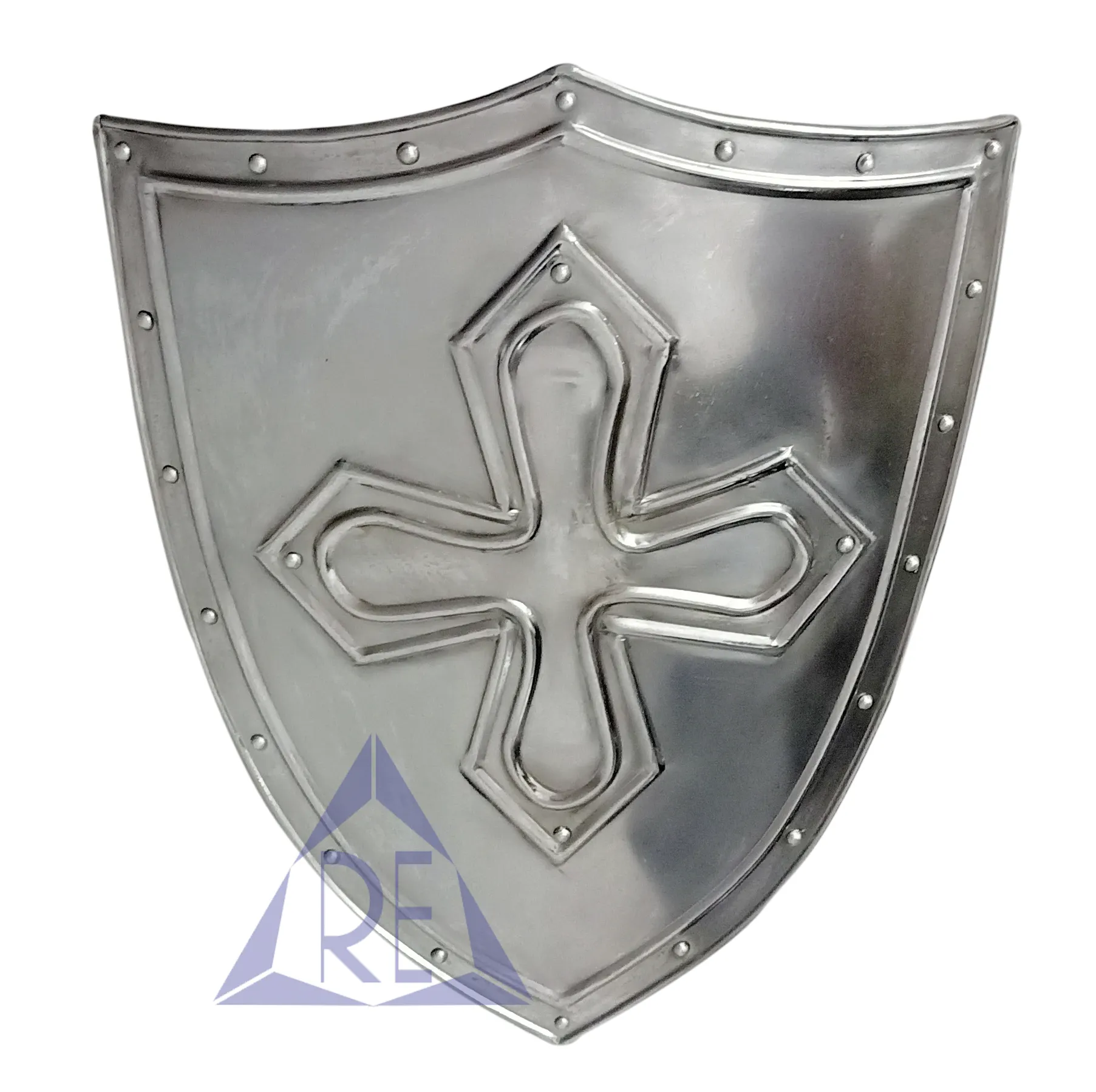 Escudo de Guerrero Medieval Vikingo, Caballero decorativo, Escudo de batalla de guerra redondo, Cosplay desgastado, escudo pintado de madera