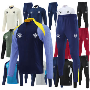 Erkekler çocuklar için özelleştirilebilir 2025 26 futbol eşofman yarım fermuar Tuta Da Calcio futbol eğitimi Maillot De spor De futbol - Product Image 3