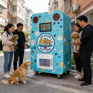 Stazione di Lavaggio Automatica Portatile <span class=keywords><strong>per</strong></span> Animali Domestici, Distributore Self-Service Multifunzionale in Acciaio Inox <span class=keywords><strong>per</strong></span> <span class=keywords><strong>Cani</strong></span> e Gatti - Product Image 6