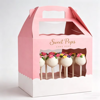 Boîtes de présentation portables pour sucettes et cake pops personnalisées avec fenêtre pour mariages, baby showers et fêtes