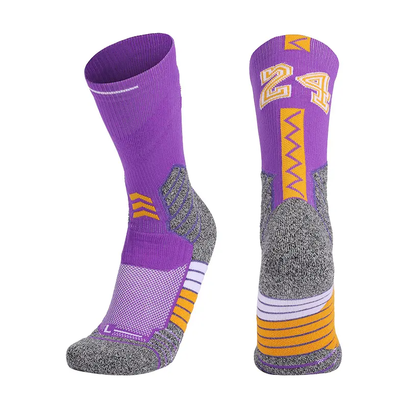 Children Basketball Soccer Socks Men Thick Fluffy Loop High Elastic Tube Kids Socks Professional Exercise Custom Sports Socks