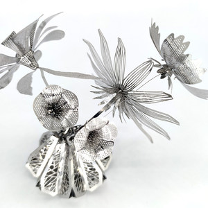 Puzzle 3D in Metallo a Tema Floreale, Modello Educativo Fai-da-Te per Adulti, Regalo Unisex, Prodotto in Cina - Product Image 2