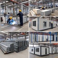 Conteneur habitable pliable vertical de 20 pieds, préfabriqué, modulaire, portable, pour bureau de chantier, poste de garde, urgence