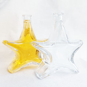 Elegante diseño <span class=keywords><strong>de</strong></span> <span class=keywords><strong>estrella</strong></span> 200ml 750ml Botella <span class=keywords><strong>de</strong></span> vidrio para whisky Spirits Luck Star Botellas <span class=keywords><strong>de</strong></span> licor con tapones - Product Image 6