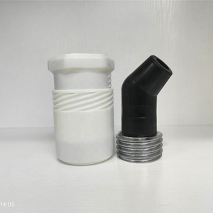 Chủ đề thô 45 độ góc phun cát phun vòi phun tốt chủ đề Boron Carbide góc cạnh cong <span class=keywords><strong>Blast</strong></span> vòi phun cho đường ống - Product Image 6