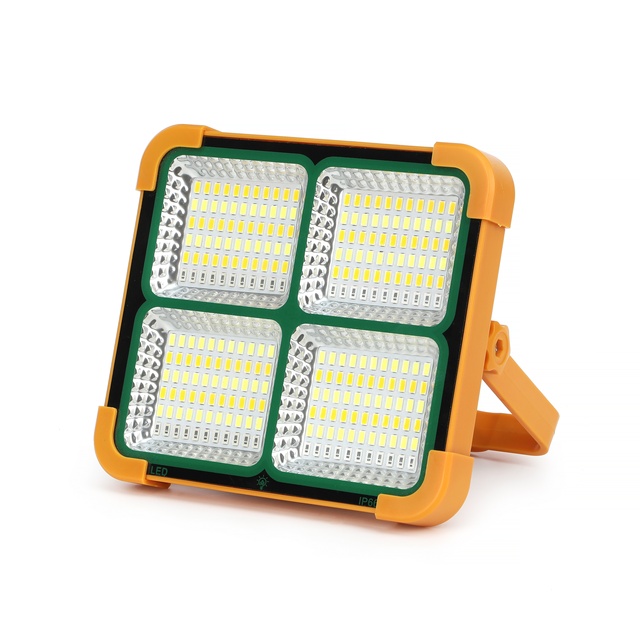 Outdoor Portable IP66 & IP67 Rechargeable Solar LED Light Multifunctional USB Emergency Flood Flashlight Mobile Solar Light