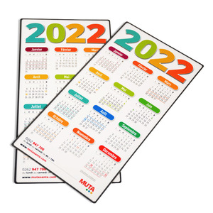 Aimants de réfrigérateur en papier, cadeau promotionnel d'usine, impression personnalisée et forme de <span class=keywords><strong>calendrier</strong></span> <span class=keywords><strong>magnétique</strong></span> <span class=keywords><strong>2022</strong></span> pour réfrigérateur - Product Image 1