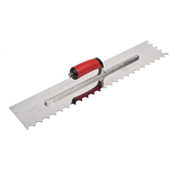 Outils à main robustes en acier inoxydable pour le plâtrage et le tapisserie, truelle à béton avec manche en TPR, outil de construction