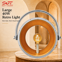 Lampu Panggung Retro Filament SGT Oversized 40W E27 Warm White DMX 1CH Bodi Aluminium Metal Kontrol Ponsel untuk Livehouse
