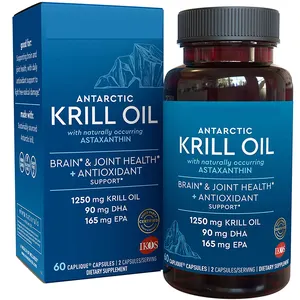 Cápsula de aceite de Krill para antienvejecimiento y salud articular, marca privada, asaxantina Omega3