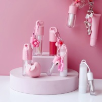 Vente en gros de tubes à gloss à lèvres en plastique transparent de haute qualité de 4 ml, 6 ml et 10 ml avec tubes à gloss à lèvres créatifs DIY assortis, emballage cosmétique