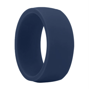 Anello in Silicone Piatto alla Moda e Personalizzato, Larghezza 8,7mm, Anello Sportivo da Uomo per Esterni - Product Image 2
