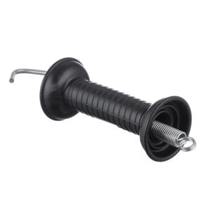 Manija de puerta con resorte estándar y aislamiento para cercas eléctricas - Pestillo de puerta agrícola de alta resistencia y retorno automático - Product Image 2