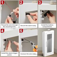Armoire murale en acier blanc pour extincteur OEM/ODM encastrée 5lb 10lb avec alarme, porte magnétique et fenêtre transparente
