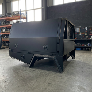 Plateau de chargement pour camionnette en aluminium noir mat, durable, pour extérieur, avec tiroirs de rangement - Product Image 3