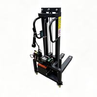 Mini chariot élévateur électrique robuste de 300 kg, hauteur de levage de 1500 mm, batterie 12 V et télécommande sans fil