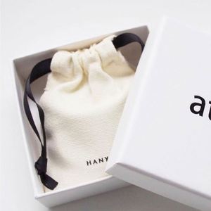 High Quality Customized <b>Drawstring</b> <b>Pouches</b> Eco-Friendly Jewelry Gift <b>Pouch</b> 100% Organic Cotton <b>Drawstring</b> Bag With Black Ribbon - Product Image 2