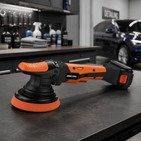 Polisseuse orbitale sans fil 20V 4Ah avec batterie d'origine, plaquettes de 9/15/21mm, double action, pour voiture, 5/6 pouces, machine à polir automobile