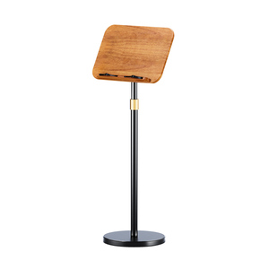 Soporte de madera personalizado de fábrica de China, soporte de suelo para lectura de <span class=keywords><strong>libros</strong></span>, soporte de <span class=keywords><strong>atril</strong></span> de madera resistente - Product Image 4