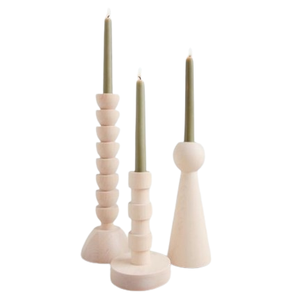 Portavelas hecho a mano decorativo para interiores, soporte de vela de madera de diseño personalizado para el hogar, accesorios de iluminación para el hogar - Product Image 4