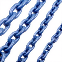 Chaîne à maillons de haute résistance de grade 100 en acier allié traité thermiquement, oxyde bleu, chaîne soudée standard Luckall/ODM/OEM/LK