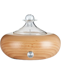 Diffuseur d'arômes à nébulisation en bois véritable OEM ODM personnalisé pour la vente en gros, machine à nébulisation d'huiles essentielles