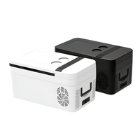 Réfrigérateur-congélateur portable FantastiCLEAN FT-20L 20L à double température avec compresseur 12V-24V AC, mini-réfrigérateur pour camion, camping-car, camping
