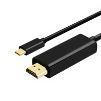 Adaptador de Tipo-C a HDTV 4K HD 30Hz con Núcleo de Cobre y Blindaje Trenzado con Cubierta de PVC para Conectar el Teléfono Móvil al Televisor