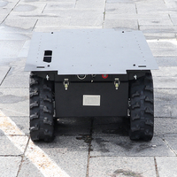 Châssis de robot à chenilles RC robuste de 300-600 kg, plateforme ATV, base robotique AGV pour le transport de marchandises et la montée d'escaliers