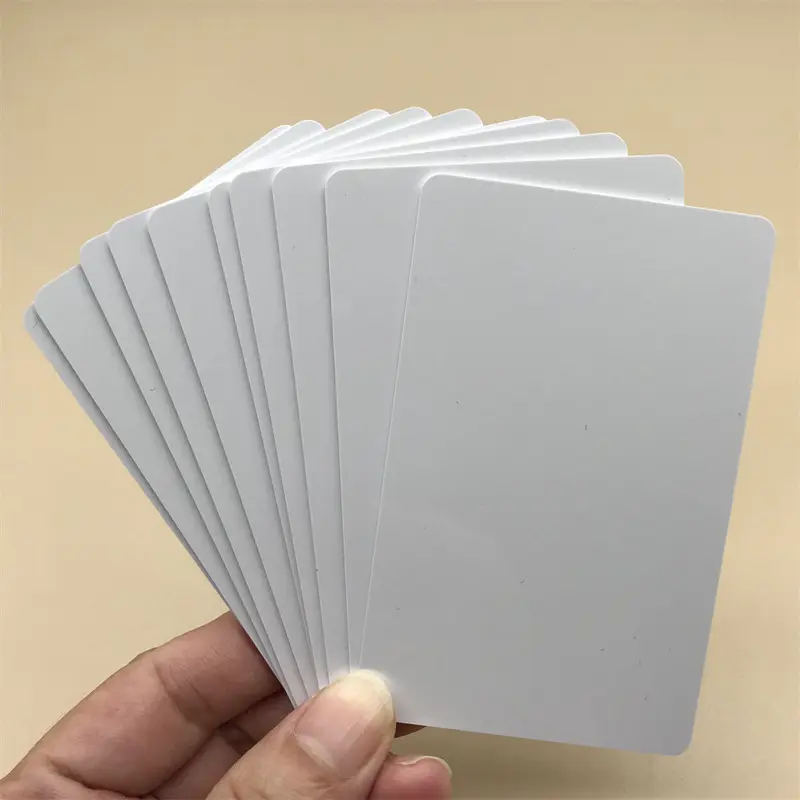 Programlanabilir beyaz boş ISO14443A RFID NFC dokunun kart RFID PVC akıllı kart